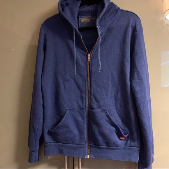 *SOLD* Aviator Nation Blue Lightning Bolt Hoodie M - Picture 4 of 12